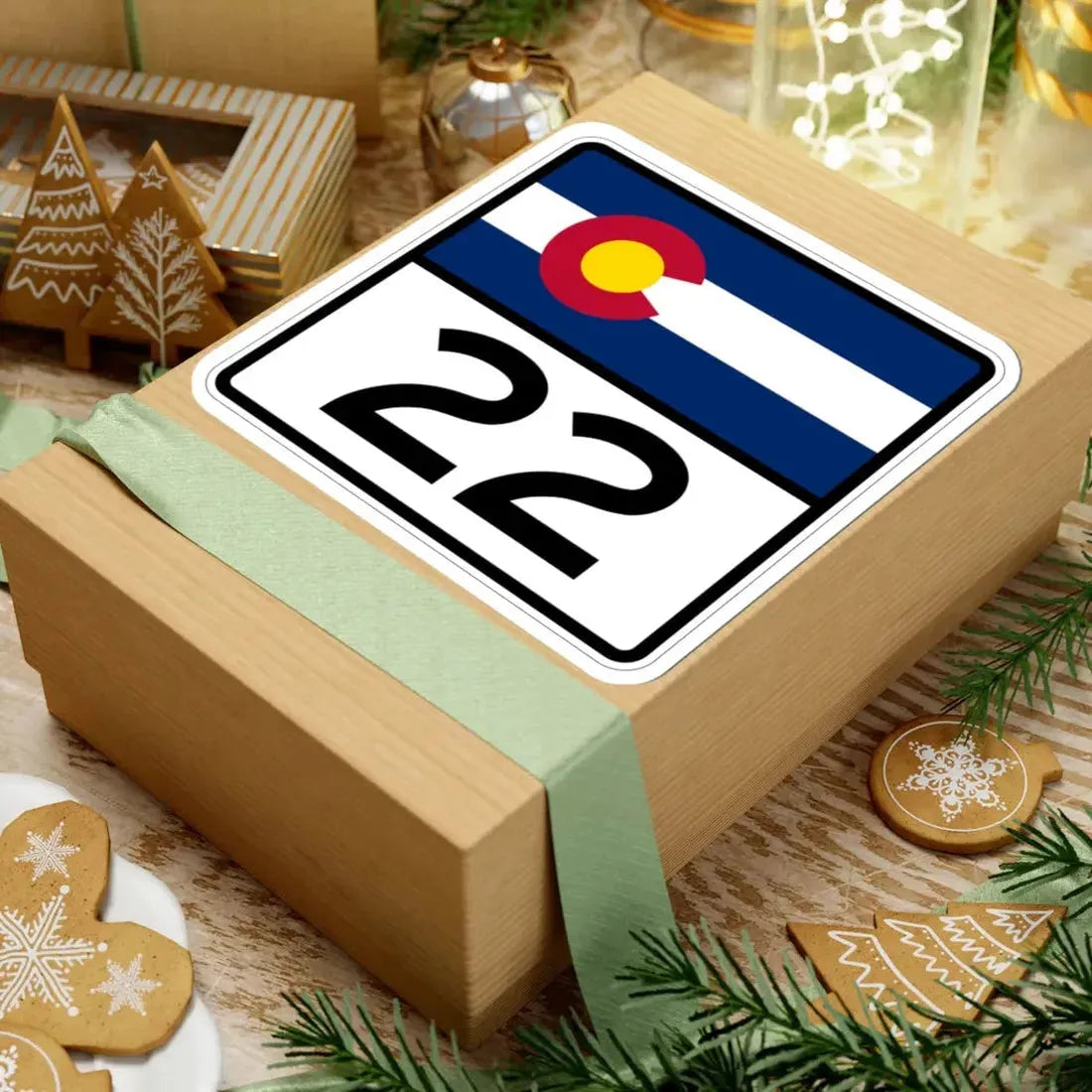 Colorado 22 (Colorado) (Road Sign) STICKER Vinyl Kiss-Cut Decal - The Sticker Space