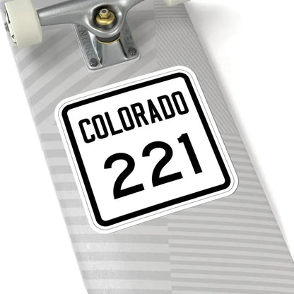 Colorado 221 1946 (Colorado) (Road Sign) STICKER Vinyl Kiss-Cut Decal - The Sticker Space