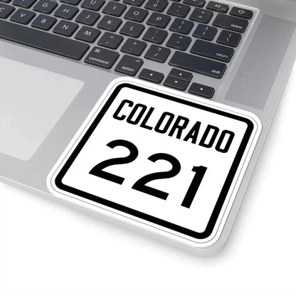 Colorado 221 1946 (Colorado) (Road Sign) STICKER Vinyl Kiss-Cut Decal - The Sticker Space