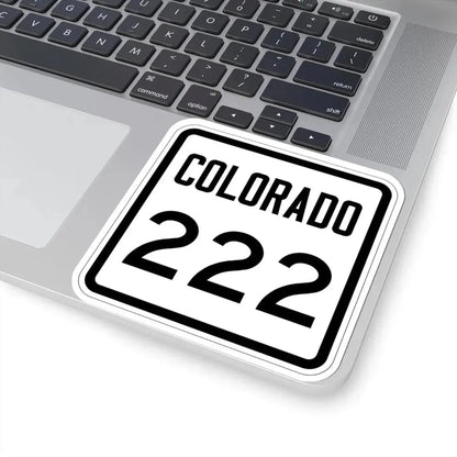 Colorado 222 1946 (Colorado) (Road Sign) STICKER Vinyl Kiss-Cut Decal - The Sticker Space