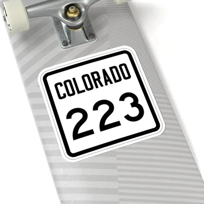 Colorado 223 1946 (Colorado) (Road Sign) STICKER Vinyl Kiss-Cut Decal - The Sticker Space