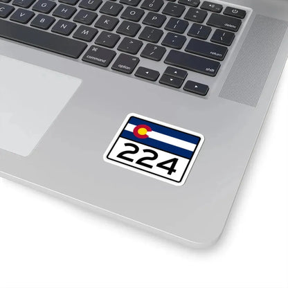 Colorado 224 wide (Colorado) (Road Sign) STICKER Vinyl Kiss-Cut Decal - The Sticker Space