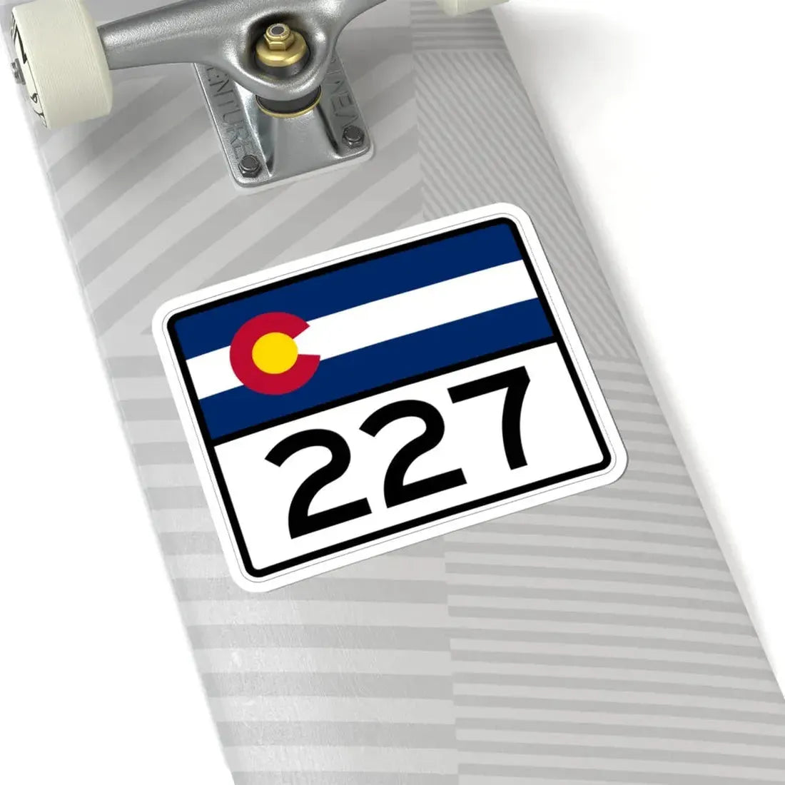 Colorado 227 wide (Colorado) (Road Sign) STICKER Vinyl Kiss-Cut Decal - The Sticker Space