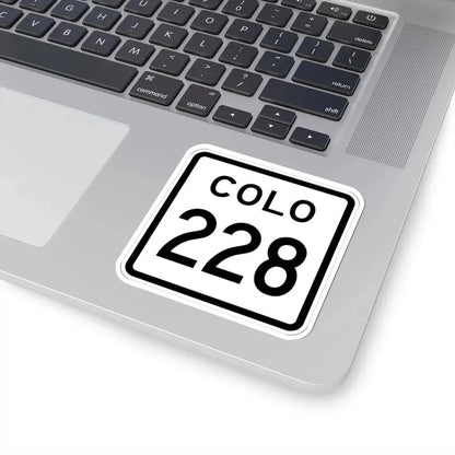 Colorado 228 1952 (Colorado) (Road Sign) STICKER Vinyl Kiss-Cut Decal - The Sticker Space