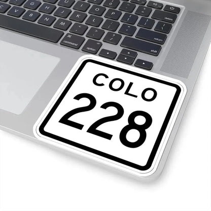 Colorado 228 1952 (Colorado) (Road Sign) STICKER Vinyl Kiss-Cut Decal - The Sticker Space