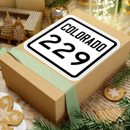Colorado 229 1946 (Colorado) (Road Sign) STICKER Vinyl Kiss-Cut Decal - The Sticker Space