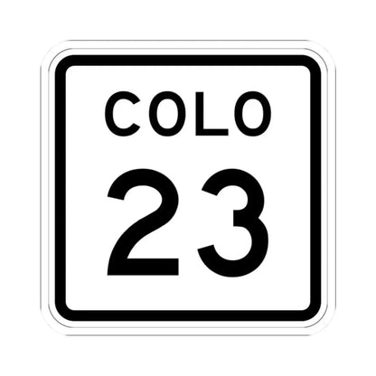 Colorado 23 1952 (Colorado) (Road Sign) STICKER Vinyl Kiss-Cut Decal 2 Inch White - The Sticker Space