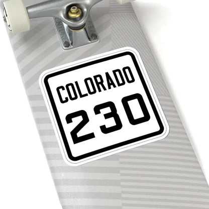 Colorado 230 1926 (Colorado) (Road Sign) STICKER Vinyl Kiss-Cut Decal - The Sticker Space