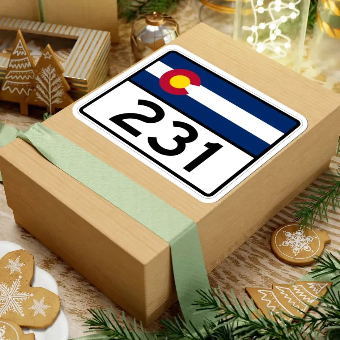 Colorado 231 wide (Colorado) (Road Sign) STICKER Vinyl Kiss-Cut Decal - The Sticker Space