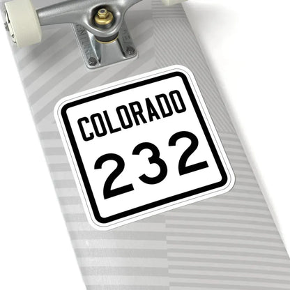 Colorado 232 1946 (Colorado) (Road Sign) STICKER Vinyl Kiss-Cut Decal - The Sticker Space
