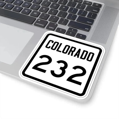 Colorado 232 1946 (Colorado) (Road Sign) STICKER Vinyl Kiss-Cut Decal - The Sticker Space