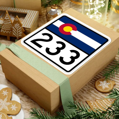 Colorado 233 (Colorado) (Road Sign) STICKER Vinyl Kiss-Cut Decal - The Sticker Space