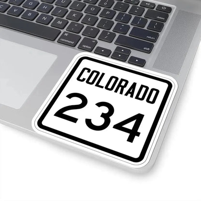 Colorado 234 1946 (Colorado) (Road Sign) STICKER Vinyl Kiss-Cut Decal - The Sticker Space