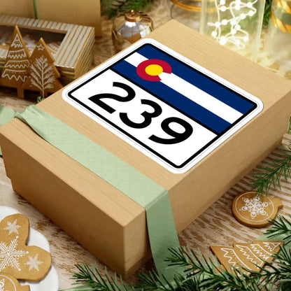 Colorado 239 wide (Colorado) (Road Sign) STICKER Vinyl Kiss-Cut Decal - The Sticker Space