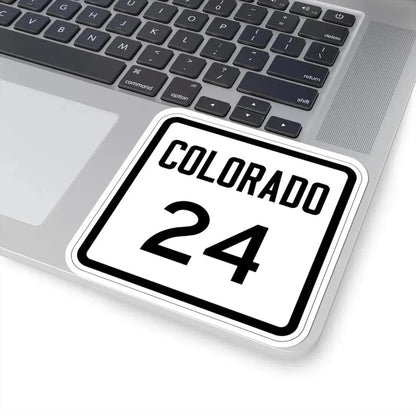 Colorado 24 1946 (Colorado) (Road Sign) STICKER Vinyl Kiss-Cut Decal - The Sticker Space