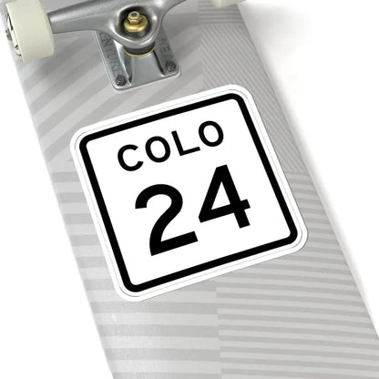 Colorado 24 1952 (Colorado) (Road Sign) STICKER Vinyl Kiss-Cut Decal - The Sticker Space