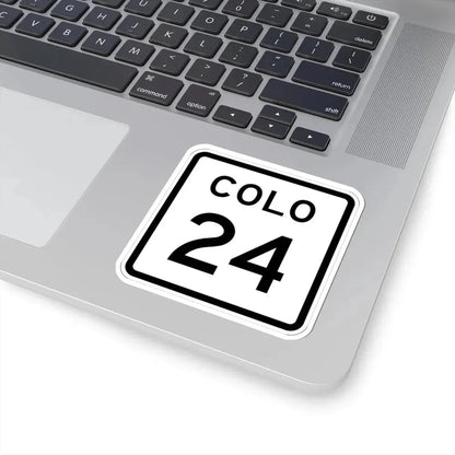 Colorado 24 1952 (Colorado) (Road Sign) STICKER Vinyl Kiss-Cut Decal - The Sticker Space