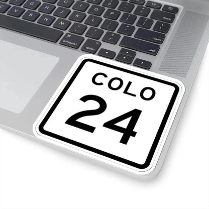 Colorado 24 1952 (Colorado) (Road Sign) STICKER Vinyl Kiss-Cut Decal - The Sticker Space