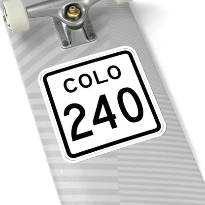 Colorado 240 1952 (Colorado) (Road Sign) STICKER Vinyl Kiss-Cut Decal - The Sticker Space