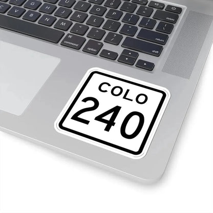 Colorado 240 1952 (Colorado) (Road Sign) STICKER Vinyl Kiss-Cut Decal - The Sticker Space