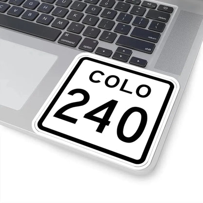 Colorado 240 1952 (Colorado) (Road Sign) STICKER Vinyl Kiss-Cut Decal - The Sticker Space