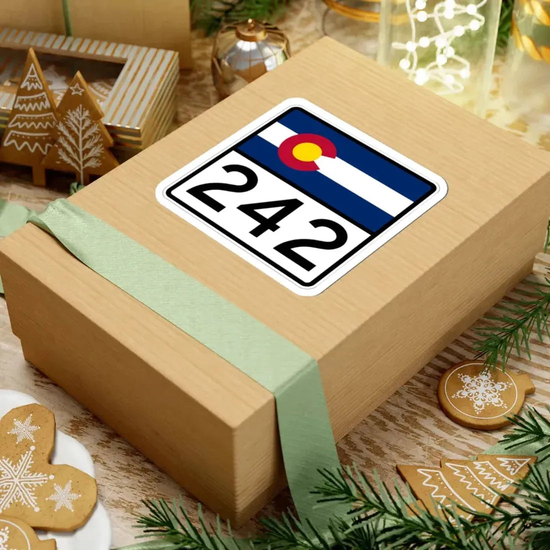 Colorado 242 (Colorado) (Road Sign) STICKER Vinyl Kiss-Cut Decal - The Sticker Space