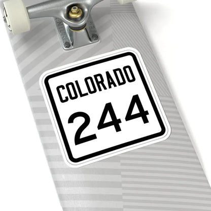 Colorado 244 1946 (Colorado) (Road Sign) STICKER Vinyl Kiss-Cut Decal - The Sticker Space