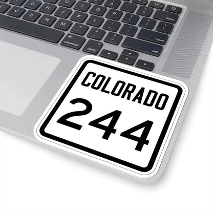 Colorado 244 1946 (Colorado) (Road Sign) STICKER Vinyl Kiss-Cut Decal - The Sticker Space