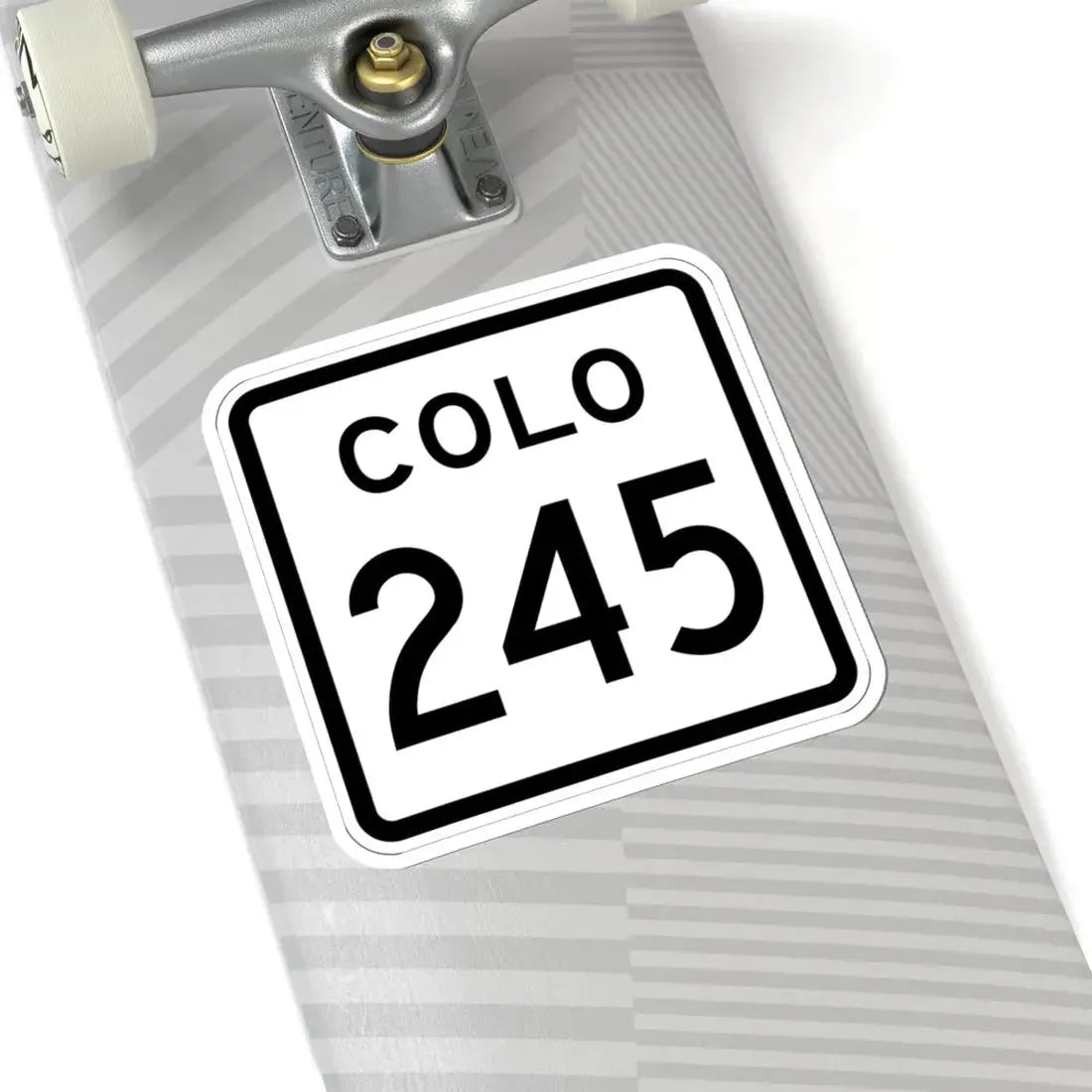 Colorado 245 1952 (Colorado) (Road Sign) STICKER Vinyl Kiss-Cut Decal - The Sticker Space
