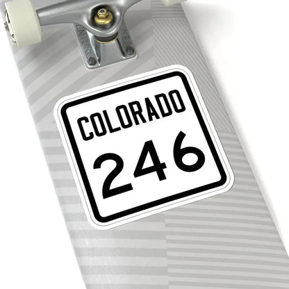 Colorado 246 1946 (Colorado) (Road Sign) STICKER Vinyl Kiss-Cut Decal - The Sticker Space