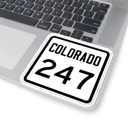 Colorado 247 1946 (Colorado) (Road Sign) STICKER Vinyl Kiss-Cut Decal - The Sticker Space