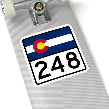Colorado 248 (Colorado) (Road Sign) STICKER Vinyl Kiss-Cut Decal - The Sticker Space