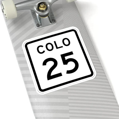 Colorado 25 1952 (Colorado) (Road Sign) STICKER Vinyl Kiss-Cut Decal - The Sticker Space