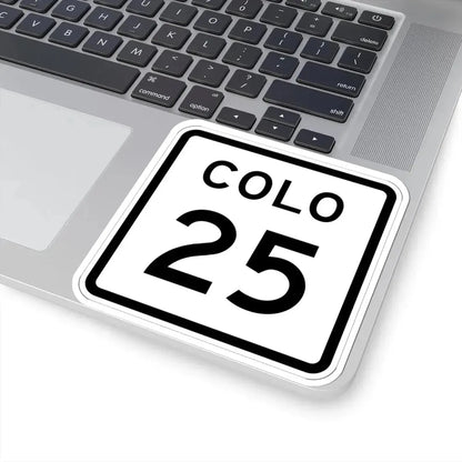 Colorado 25 1952 (Colorado) (Road Sign) STICKER Vinyl Kiss-Cut Decal - The Sticker Space