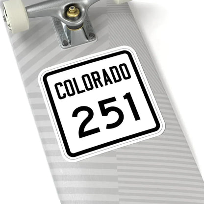 Colorado 251 1946 (Colorado) (Road Sign) STICKER Vinyl Kiss-Cut Decal - The Sticker Space