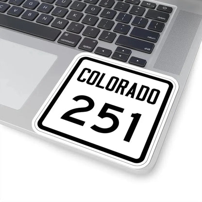 Colorado 251 1946 (Colorado) (Road Sign) STICKER Vinyl Kiss-Cut Decal - The Sticker Space