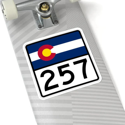 Colorado 257 (Colorado) (Road Sign) STICKER Vinyl Kiss-Cut Decal - The Sticker Space