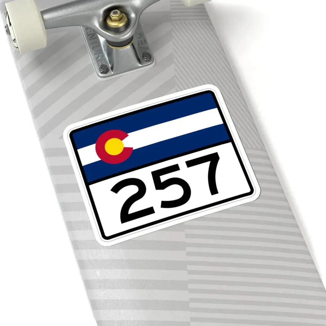 Colorado 257 wide (Colorado) (Road Sign) STICKER Vinyl Kiss-Cut Decal - The Sticker Space