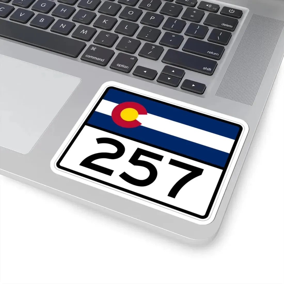 Colorado 257 wide (Colorado) (Road Sign) STICKER Vinyl Kiss-Cut Decal - The Sticker Space