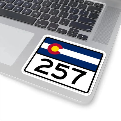 Colorado 257 wide (Colorado) (Road Sign) STICKER Vinyl Kiss-Cut Decal - The Sticker Space