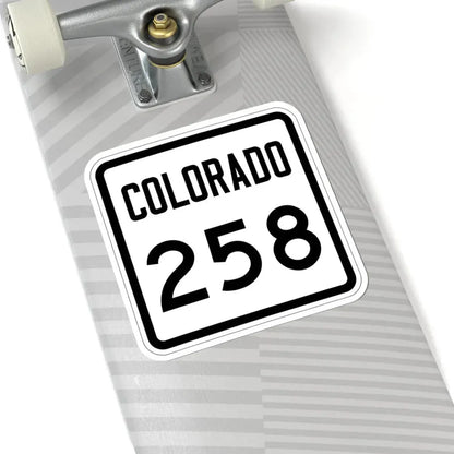 Colorado 258 1946 (Colorado) (Road Sign) STICKER Vinyl Kiss-Cut Decal - The Sticker Space