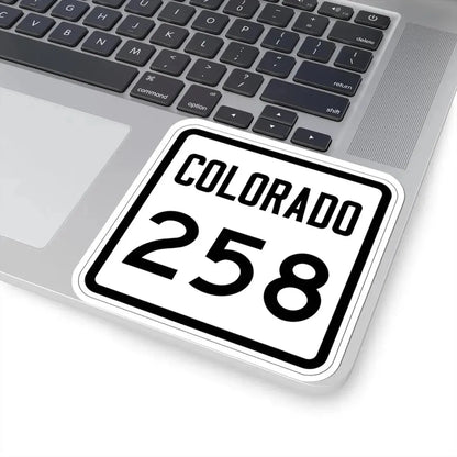 Colorado 258 1946 (Colorado) (Road Sign) STICKER Vinyl Kiss-Cut Decal - The Sticker Space