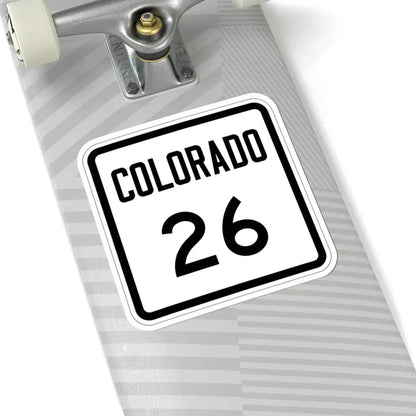 Colorado 26 1946 (Colorado) (Road Sign) STICKER Vinyl Kiss-Cut Decal - The Sticker Space