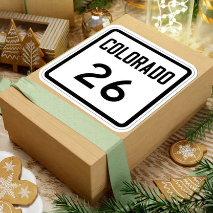 Colorado 26 1946 (Colorado) (Road Sign) STICKER Vinyl Kiss-Cut Decal - The Sticker Space