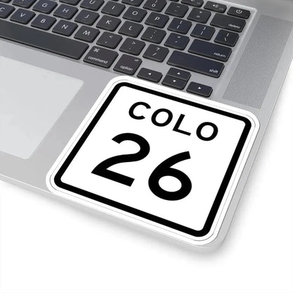 Colorado 26 1952 (Colorado) (Road Sign) STICKER Vinyl Kiss-Cut Decal - The Sticker Space