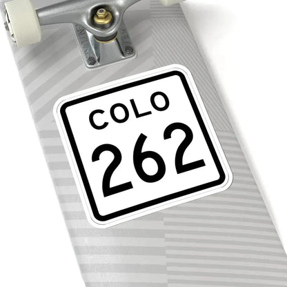 Colorado 262 1952 (Colorado) (Road Sign) STICKER Vinyl Kiss-Cut Decal - The Sticker Space