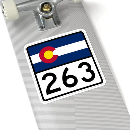 Colorado 263 (Colorado) (Road Sign) STICKER Vinyl Kiss-Cut Decal - The Sticker Space
