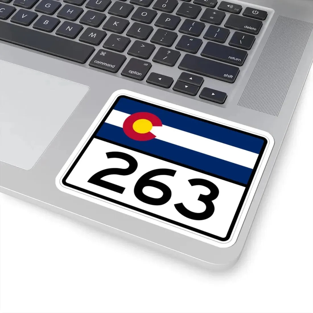 Colorado 263 wide (Colorado) (Road Sign) STICKER Vinyl Kiss-Cut Decal - The Sticker Space