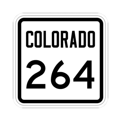 Colorado 264 1946 (Colorado) (Road Sign) STICKER Vinyl Kiss-Cut Decal 3 Inch White - The Sticker Space