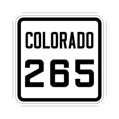 Colorado 265 1926 (Colorado) (Road Sign) STICKER Vinyl Kiss-Cut Decal 3 Inch White - The Sticker Space